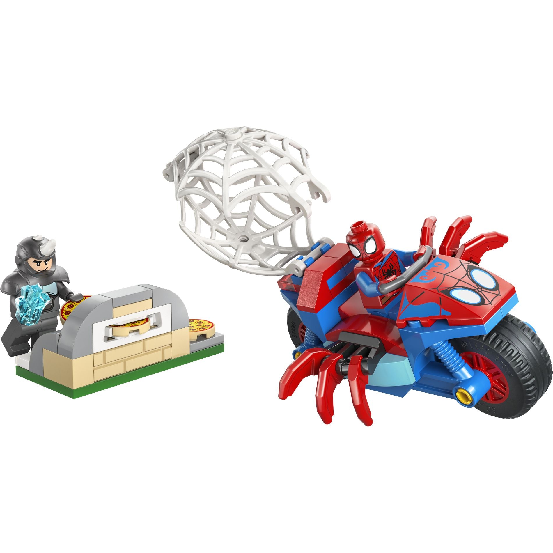LEGO 11206 Marvel Spidey And His Amazing Friends Spidey On his Motorcycle vs. Rhino - Toyworld Australia