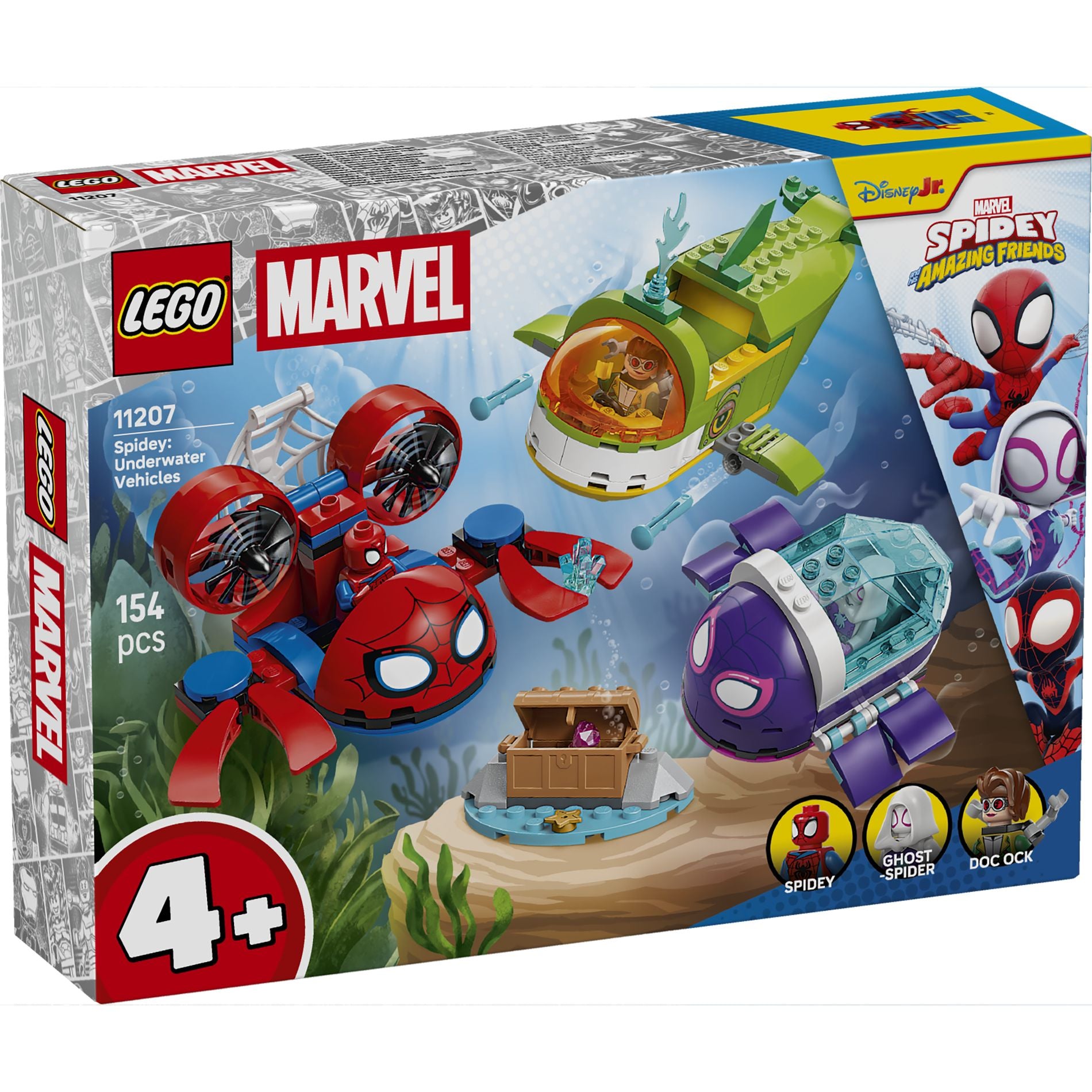 LEGO 11207 Marvel Spidey And His Amazing Friends Spidey: Underwater Vehicles - Toyworld Australia