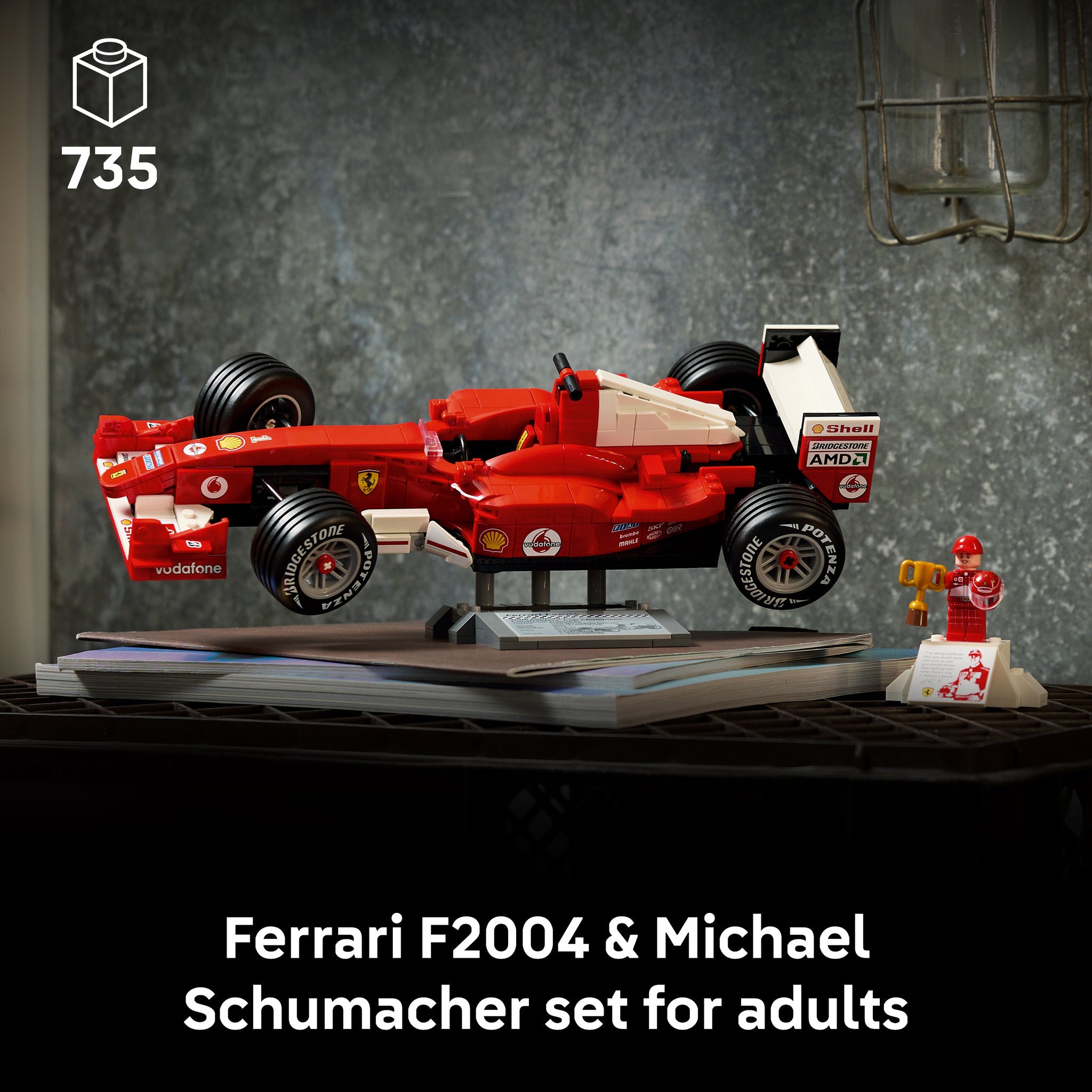 LEGO 11375 Icons Ferrari F2004 & Michael Schumacher