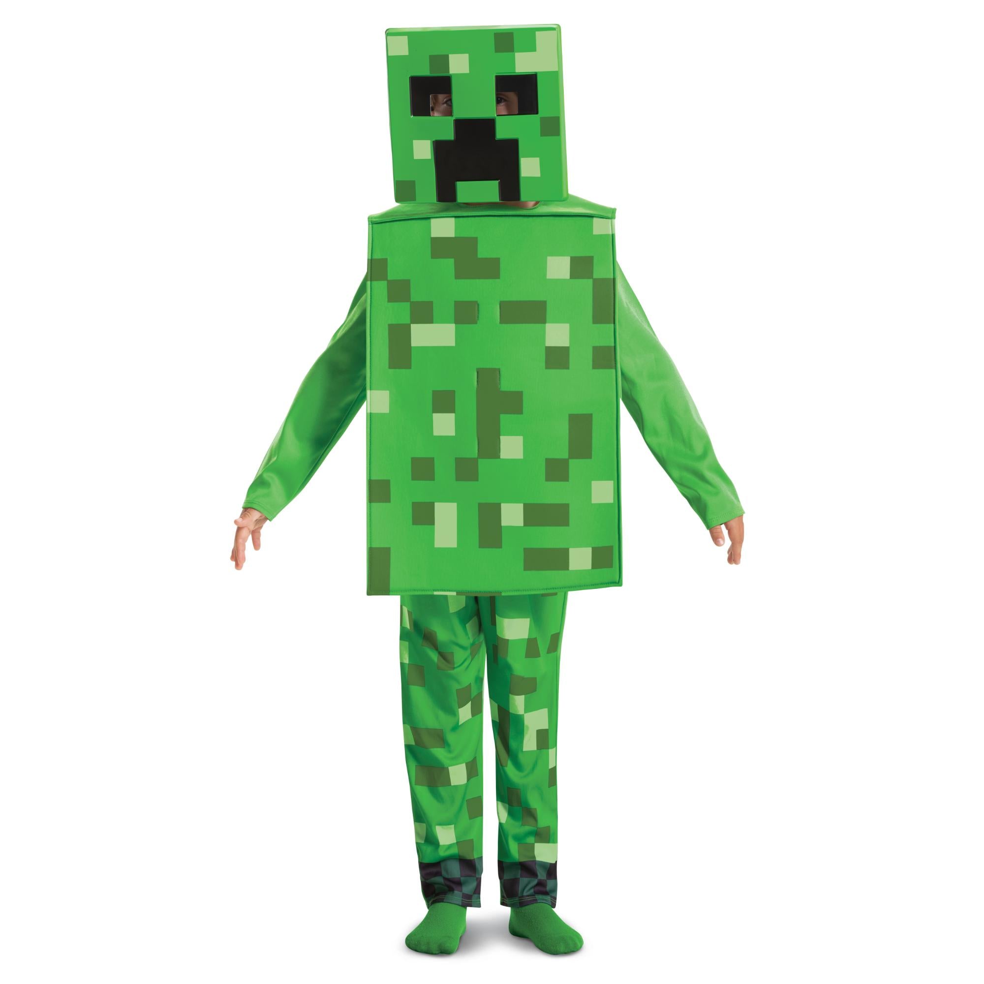 Minecraft Creeper Fancy Dress Costume 7-8