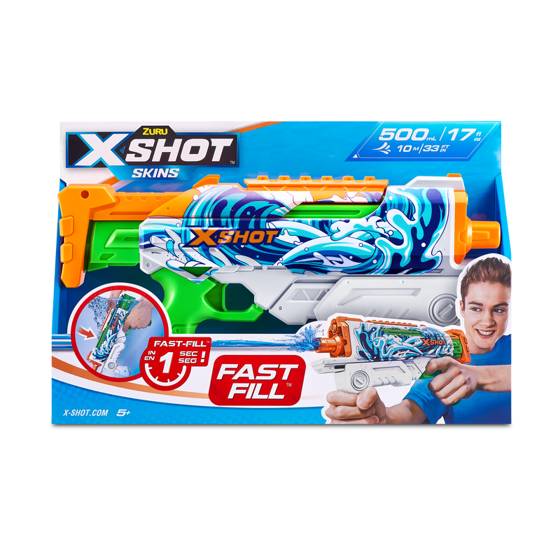 ZURU X Shot Skins Fast Fill Hyperload Water Blaster Waves - 1