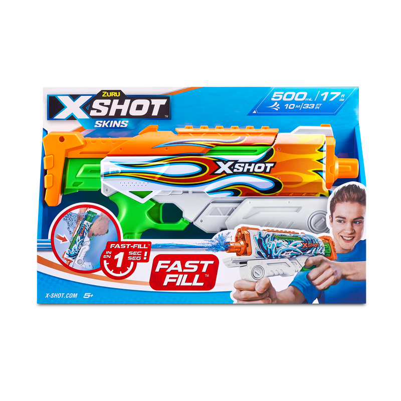 ZURU X Shot Fast Fill Hyperload Water Blaster Flames