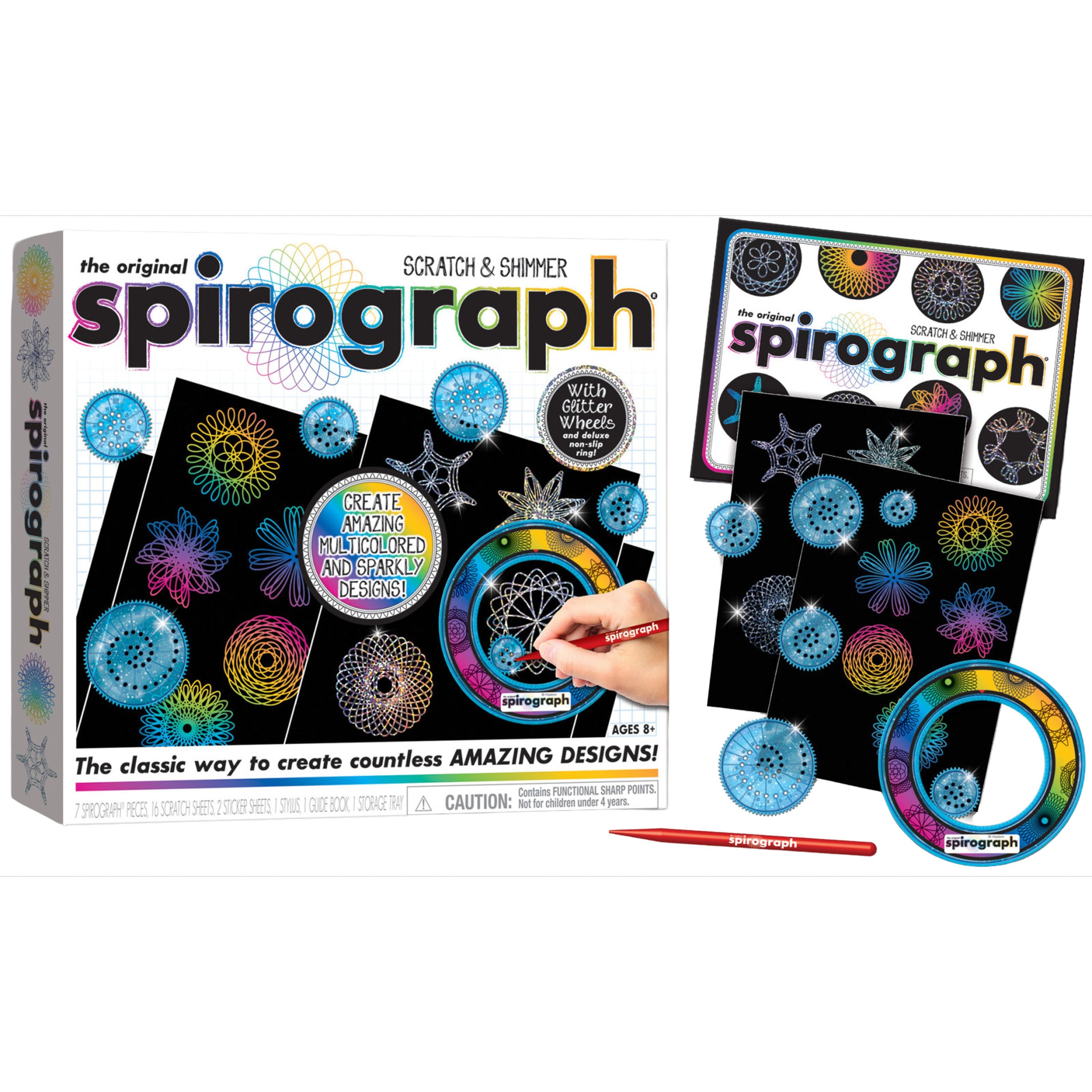 The Original Spirograph Kit - Scratch & Shimmer Set