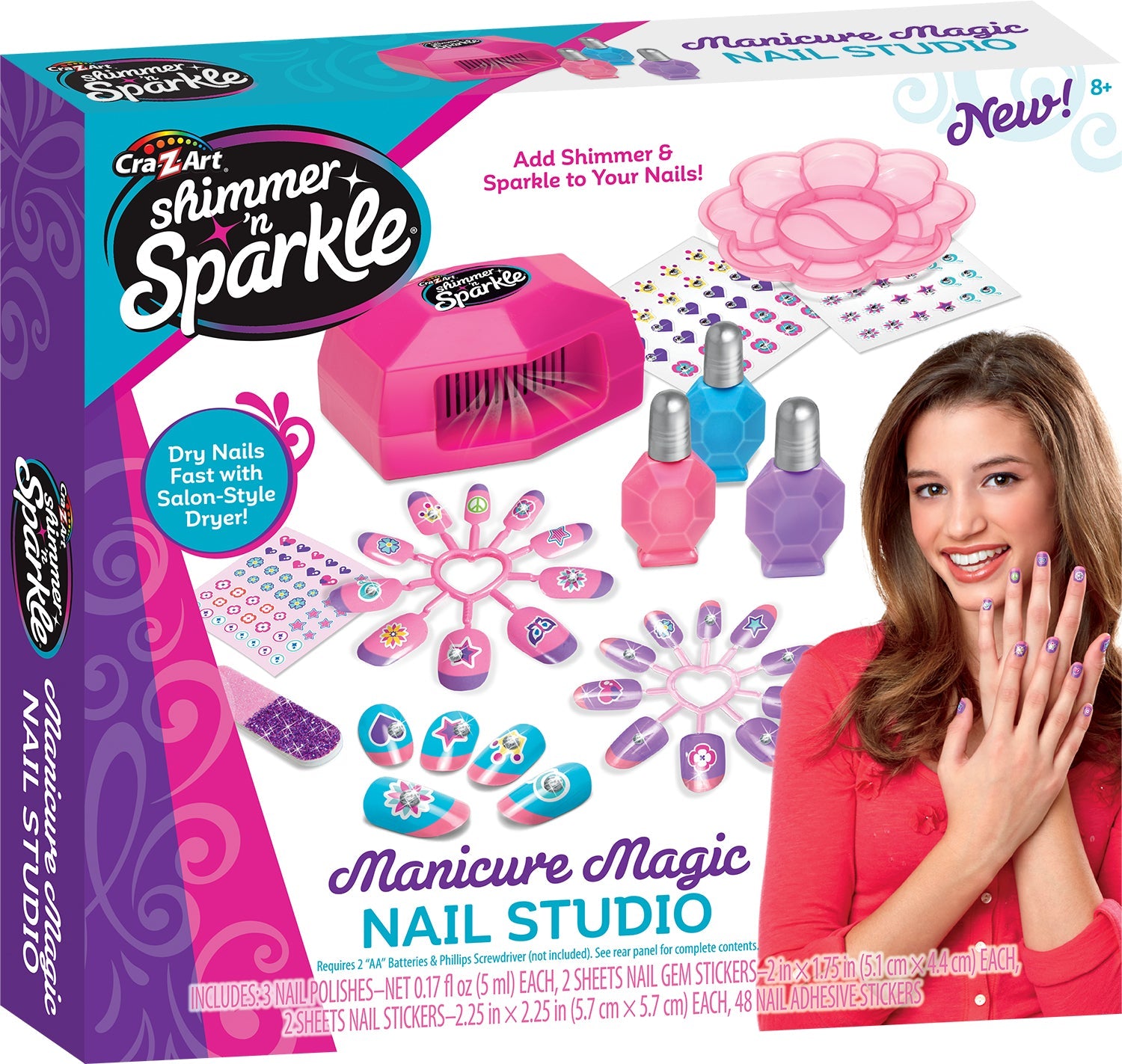 Cra-Z-Art Shimmer 'N Sparkle Manicure Magic Nail Studio