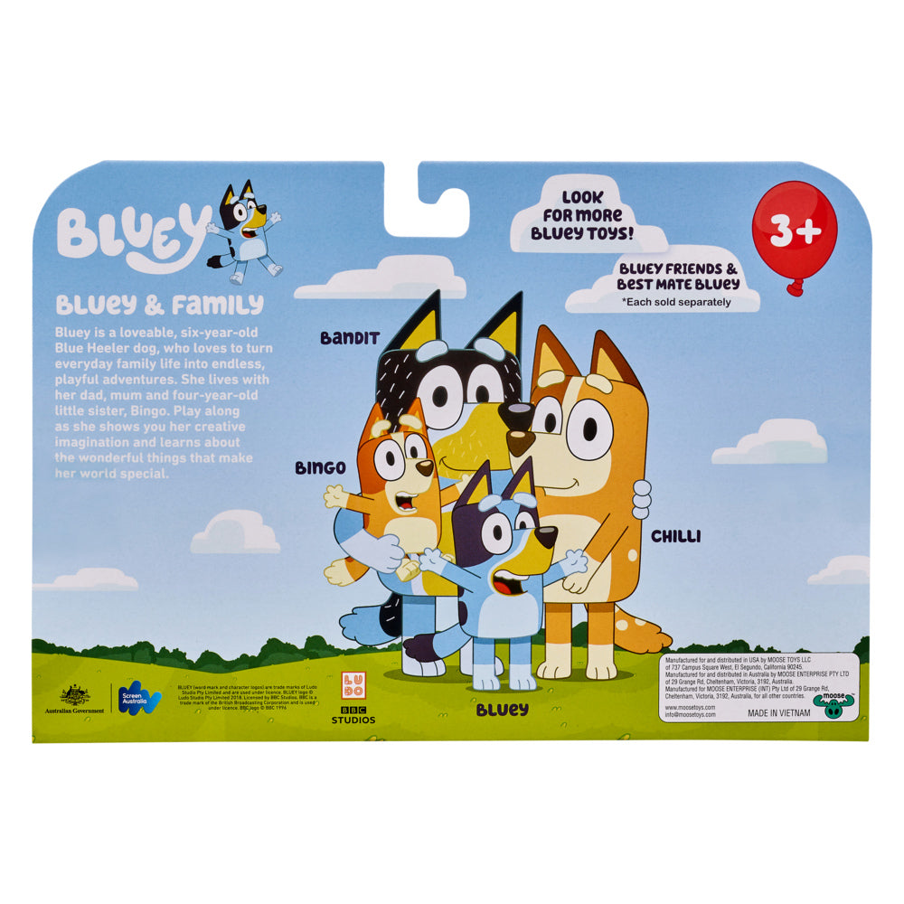 Bluey S7 Figure 4 Pack - Bluey & Family