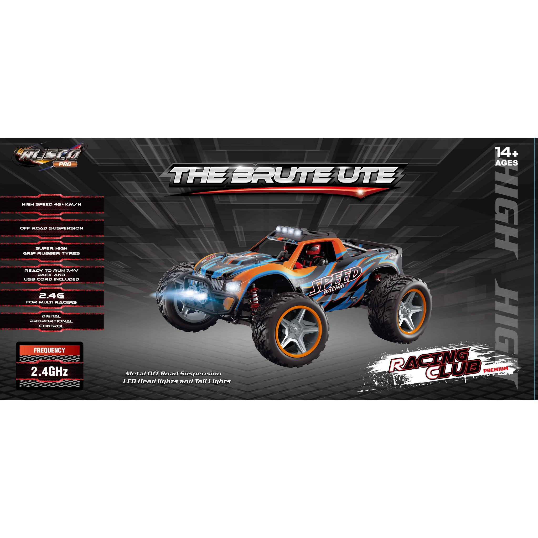 Rusco 1:10 Remote Control - The Brute Ute Truck