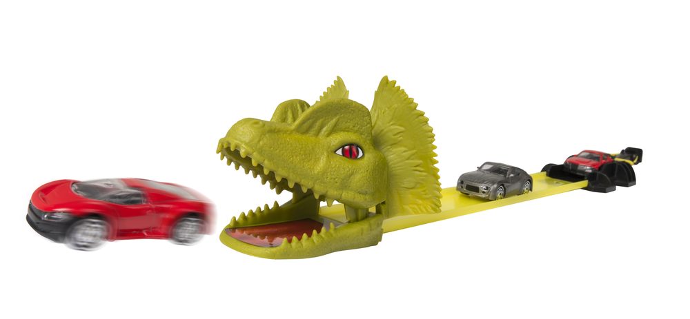 Teamsterz Dino Attack Playset With 3 Die-Cast Cars