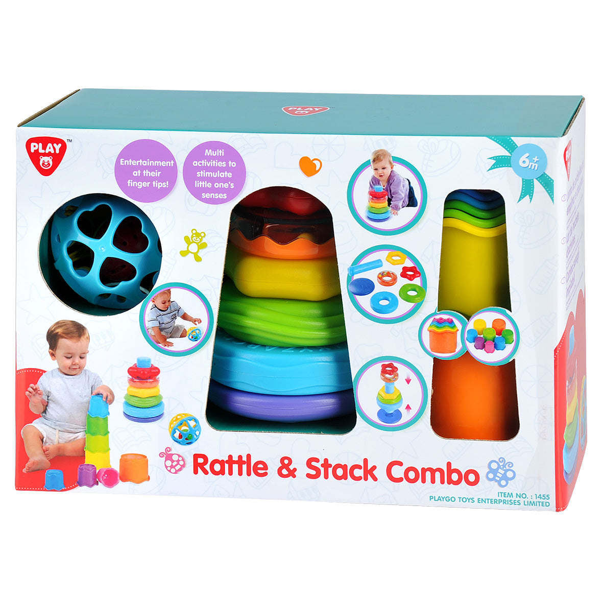 Playgo Toys Rattle & Stack Combo - Toyworld Australia