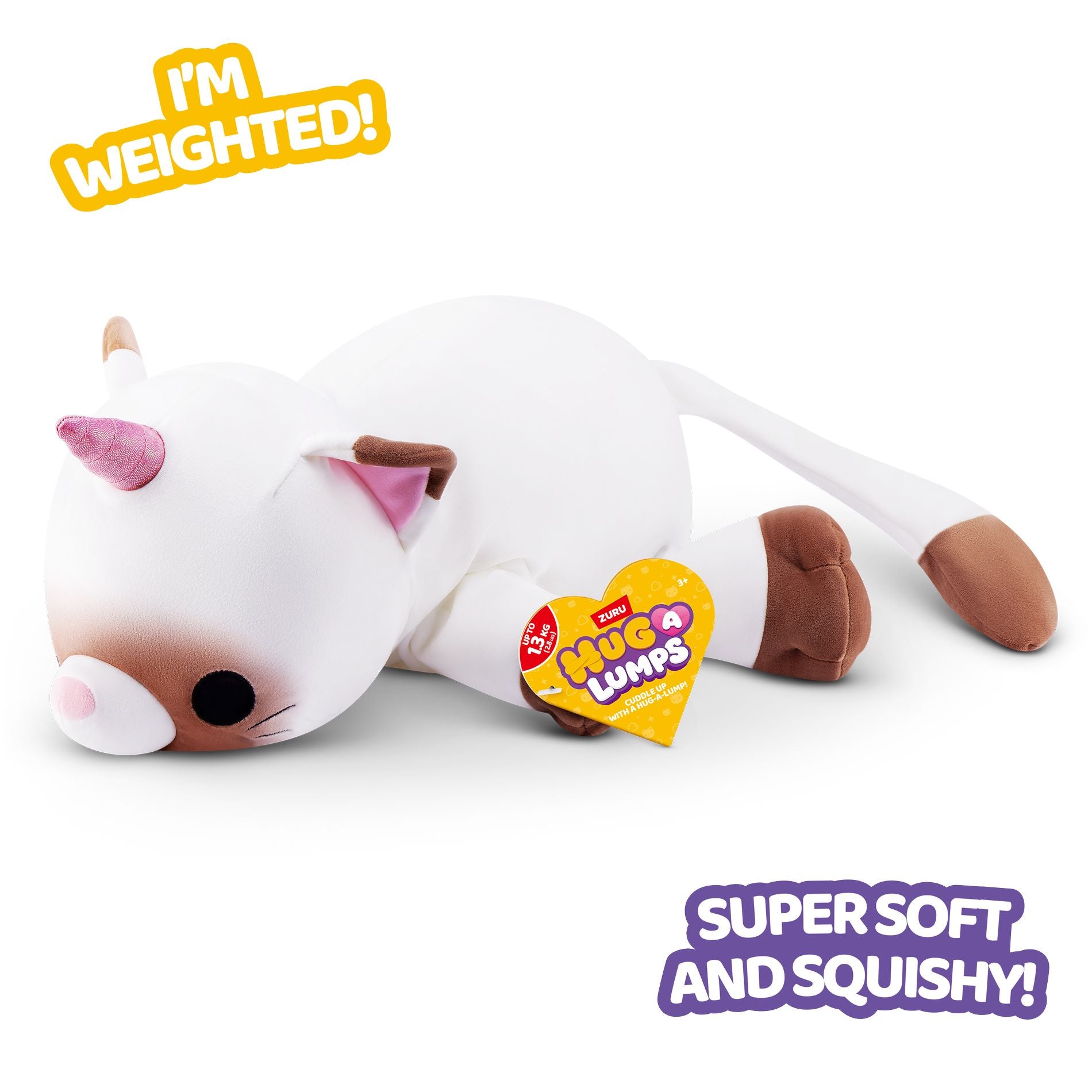ZURU Hug A Lumps Medium S3 Weighted Plush - Kitten Coco - Toyworld Australia