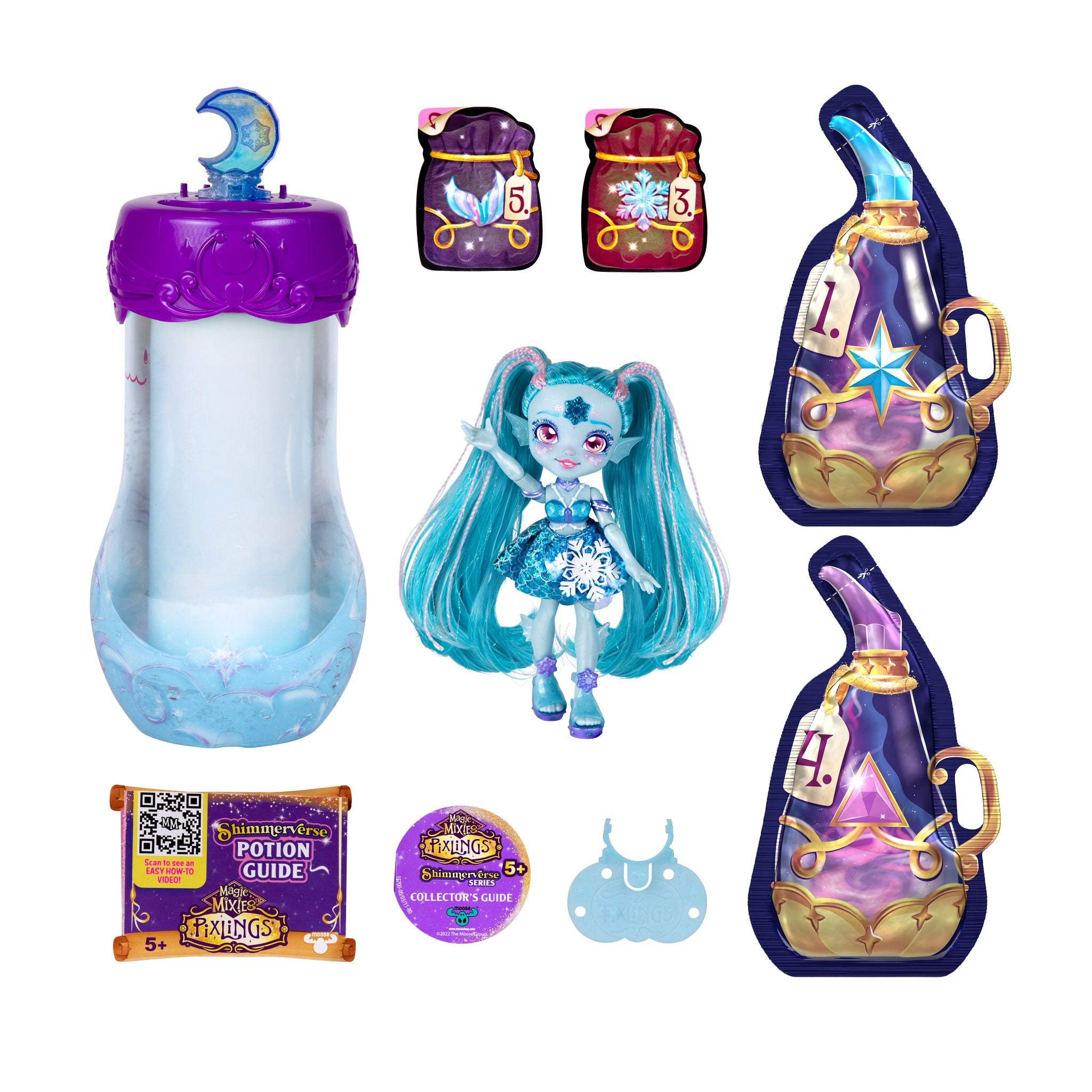 Magic Mixies Pixlings Doll - Marena The Ice Mermaid Pixling