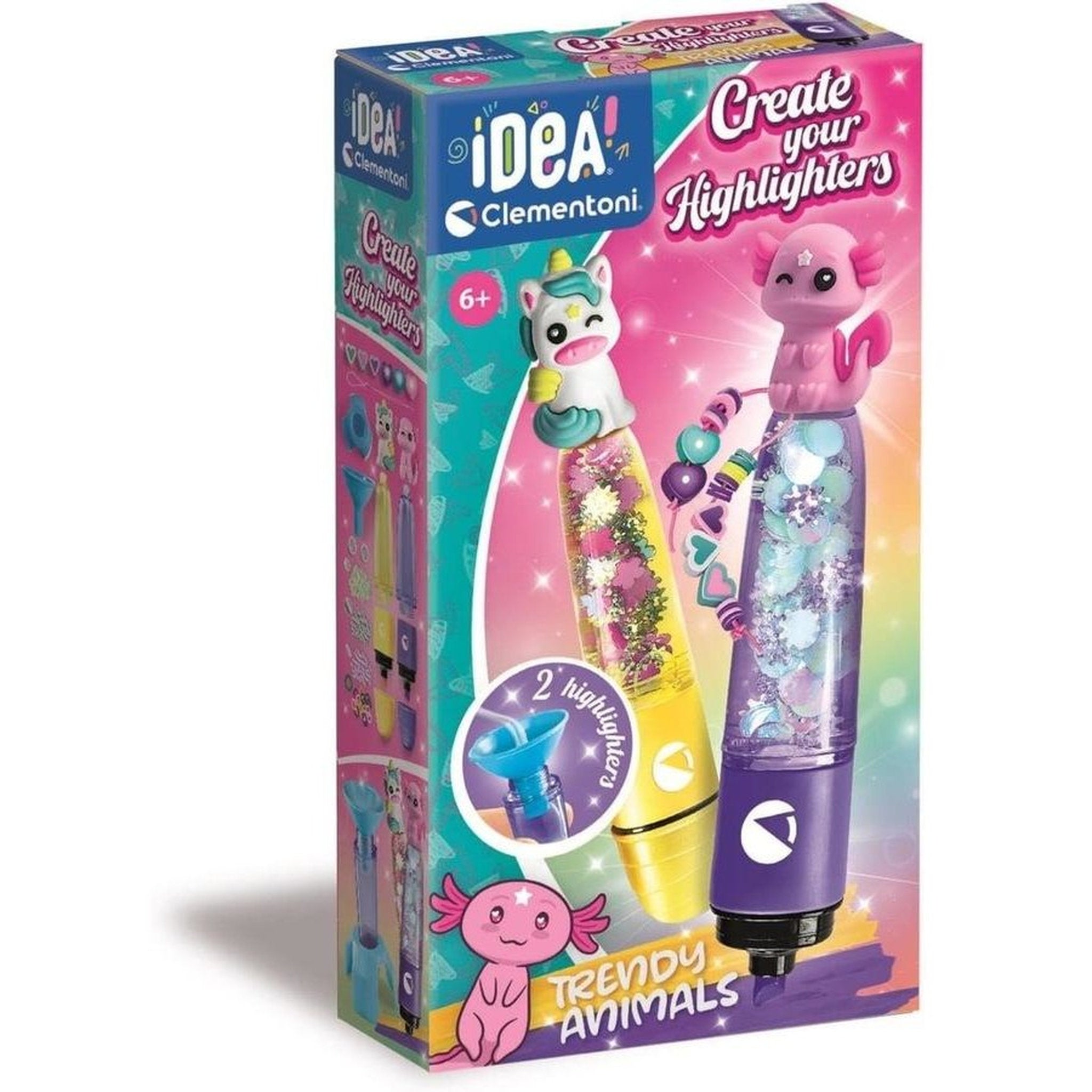 Clementoni Small Highlighter Lab - Trendy Animals