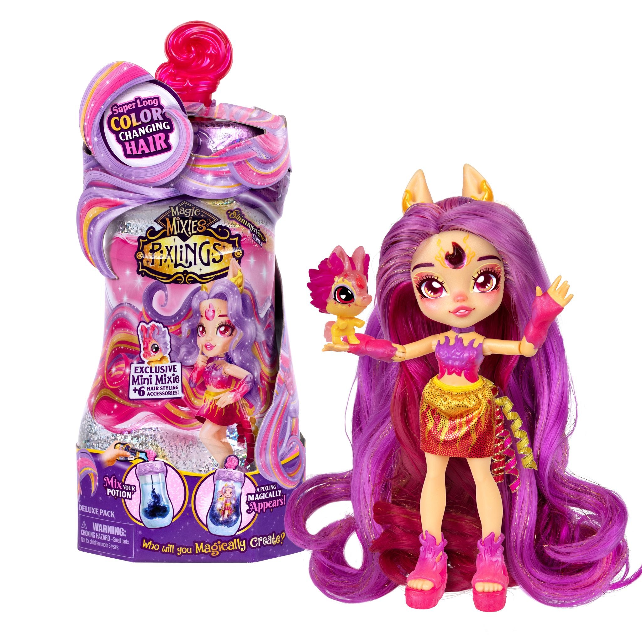 Magic Mixies Pixlings Deluxe Pack - Pippa The Firehorse Pixling