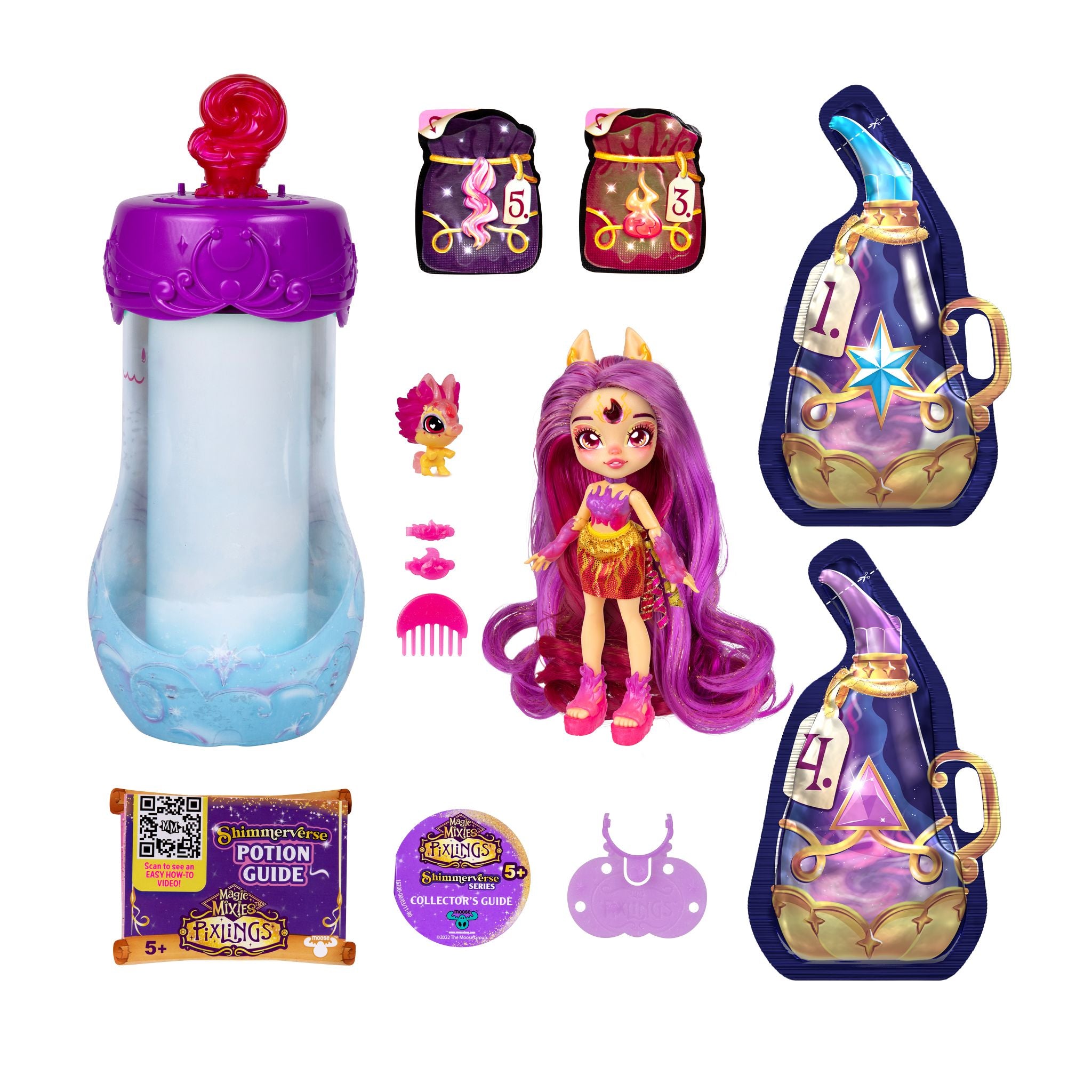 Magic Mixies Pixlings Deluxe Pack - Pippa The Firehorse Pixling
