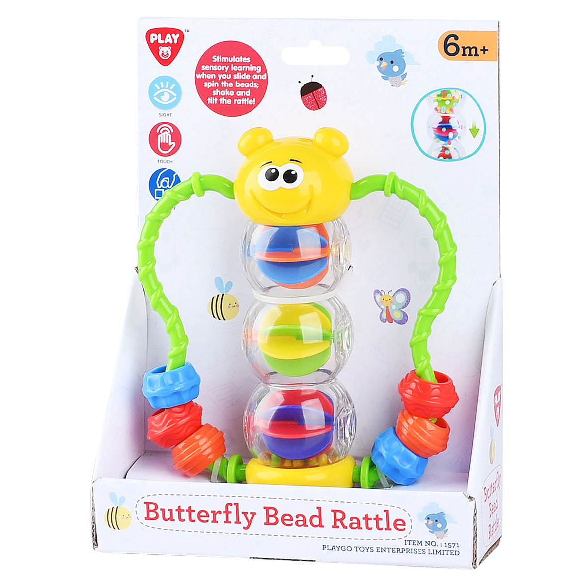 Playgo Toys Butterfly Bead Rattle
