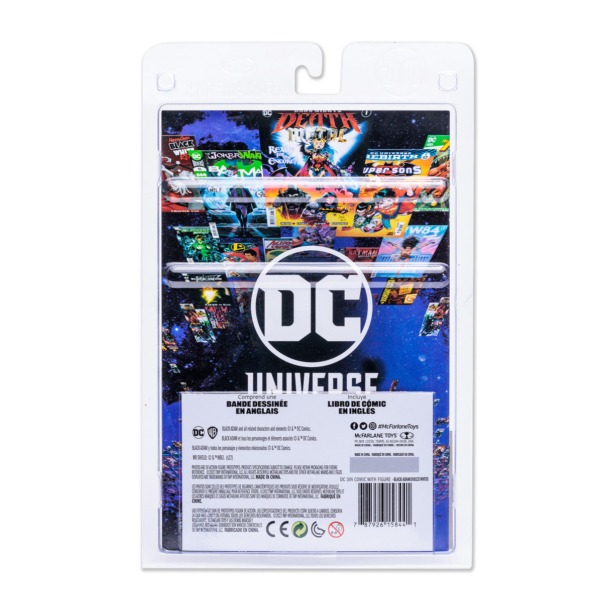 DC Black Adam 3 Inch Figure With Comic Book