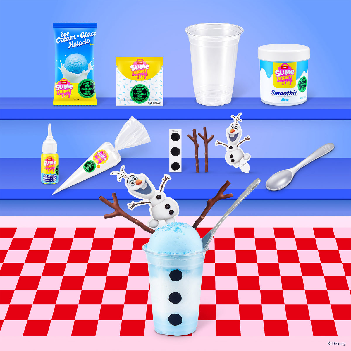 ZURU Slime Mart Shopping Bag Disney - Olaf Ice Cream & Biscuit