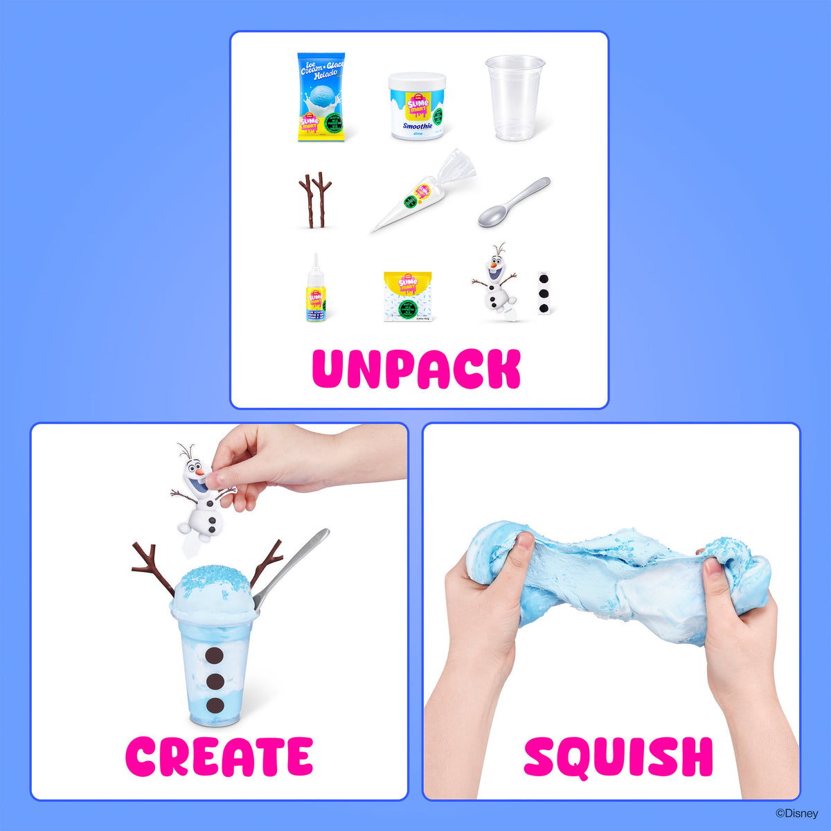ZURU Slime Mart Shopping Bag Disney - Olaf Ice Cream & Biscuit