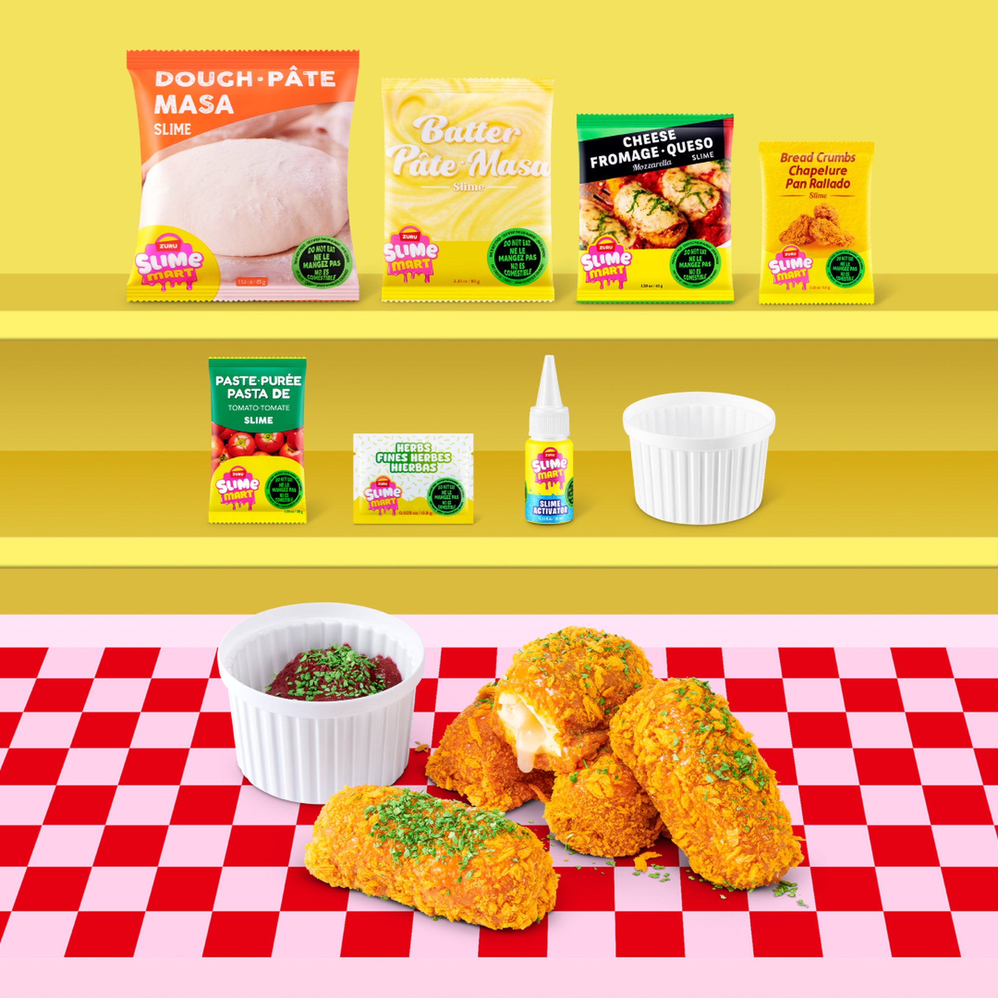 ZURU Slime Mart Shopping Bag Series 2 - Mozzarella Sticks