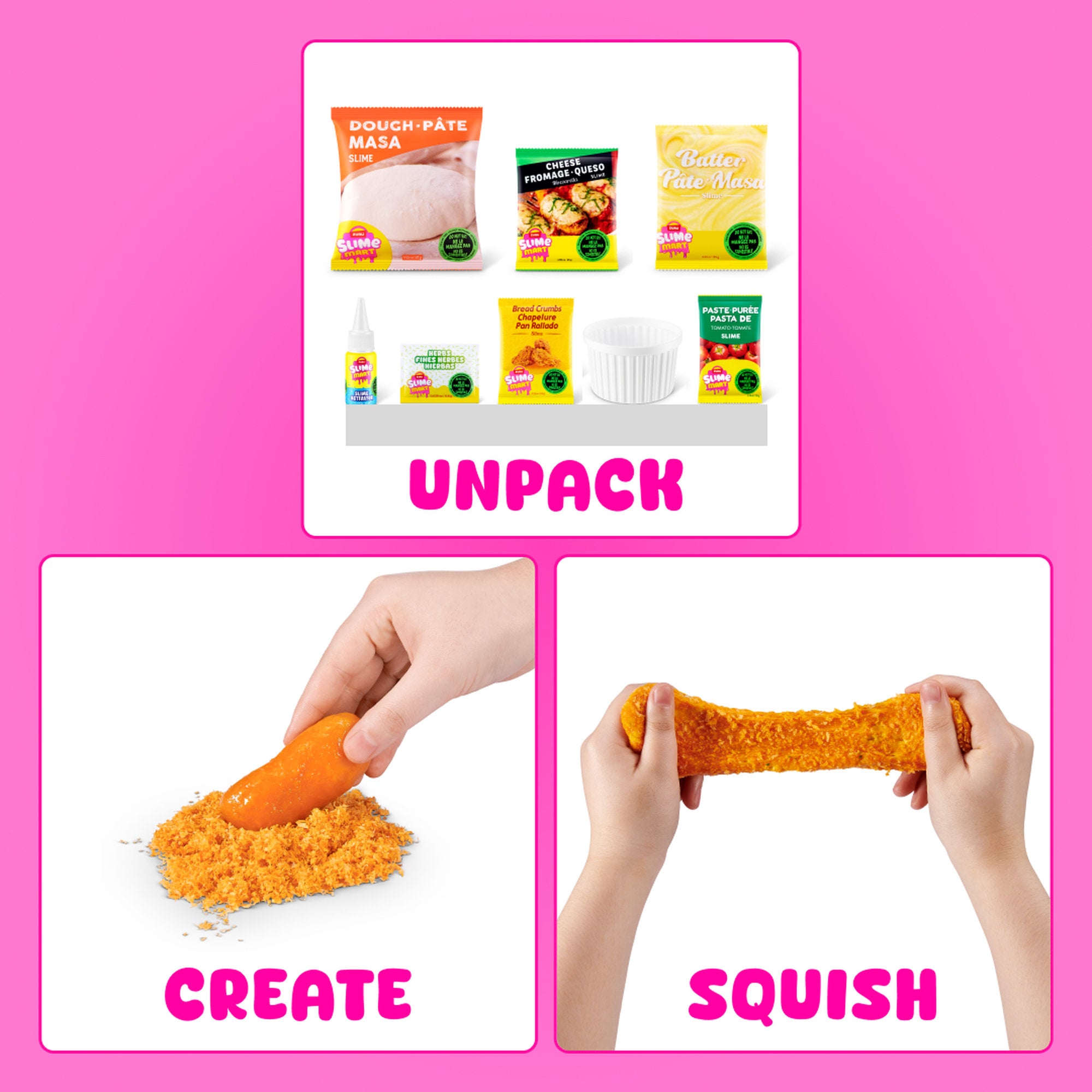 ZURU Slime Mart Shopping Bag Series 2 - Mozzarella Sticks