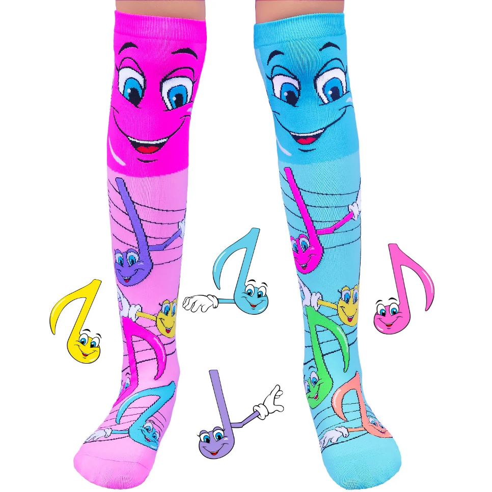 MADMIA Music Notes Toddler Socks