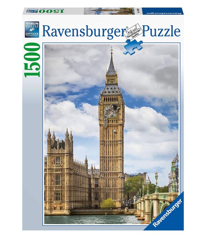 Ravensburger Funny Cat On Big Ben 1500 Piece