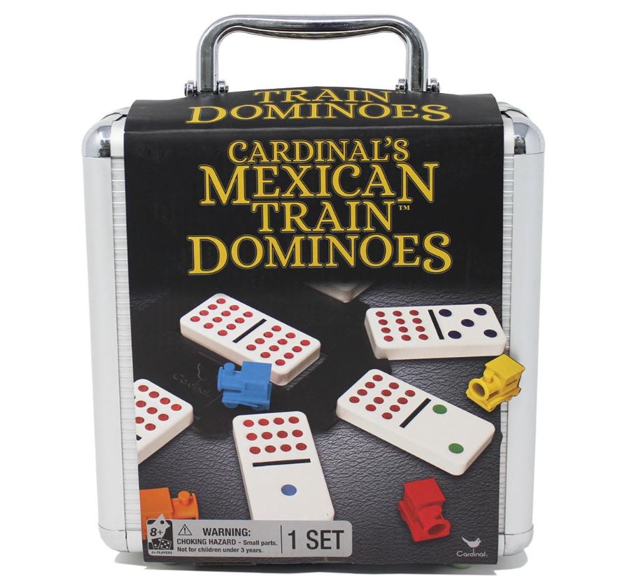 CARDINAL MEXICAN TRAIN DOMINO WITH CASE