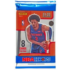 PANINI NBA HOOPS 2021-22 BASKETBALL TRADING CARDS 8 CARD BOOSTER PACK