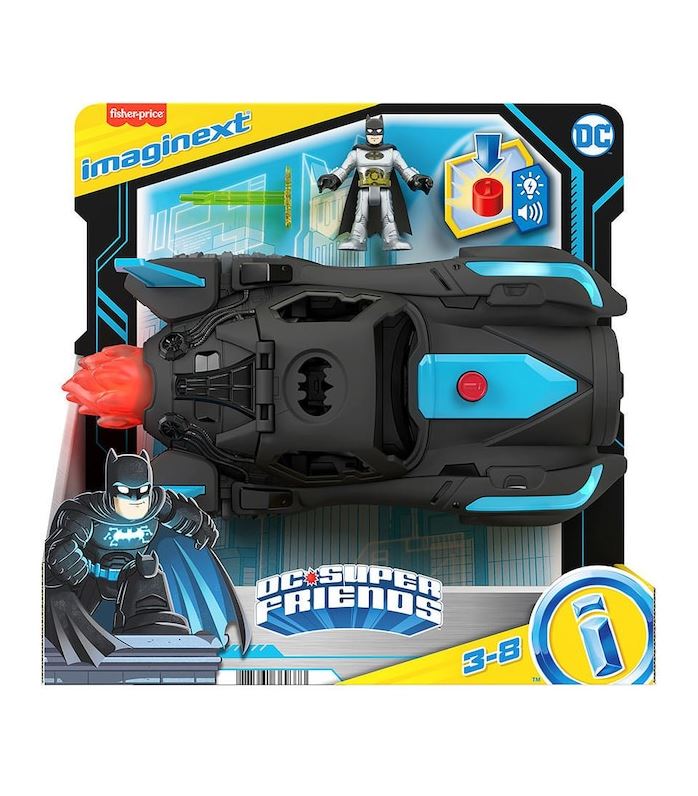 Fisher-Price Imaginext DC Super Friends Lights And Sounds Batmobile