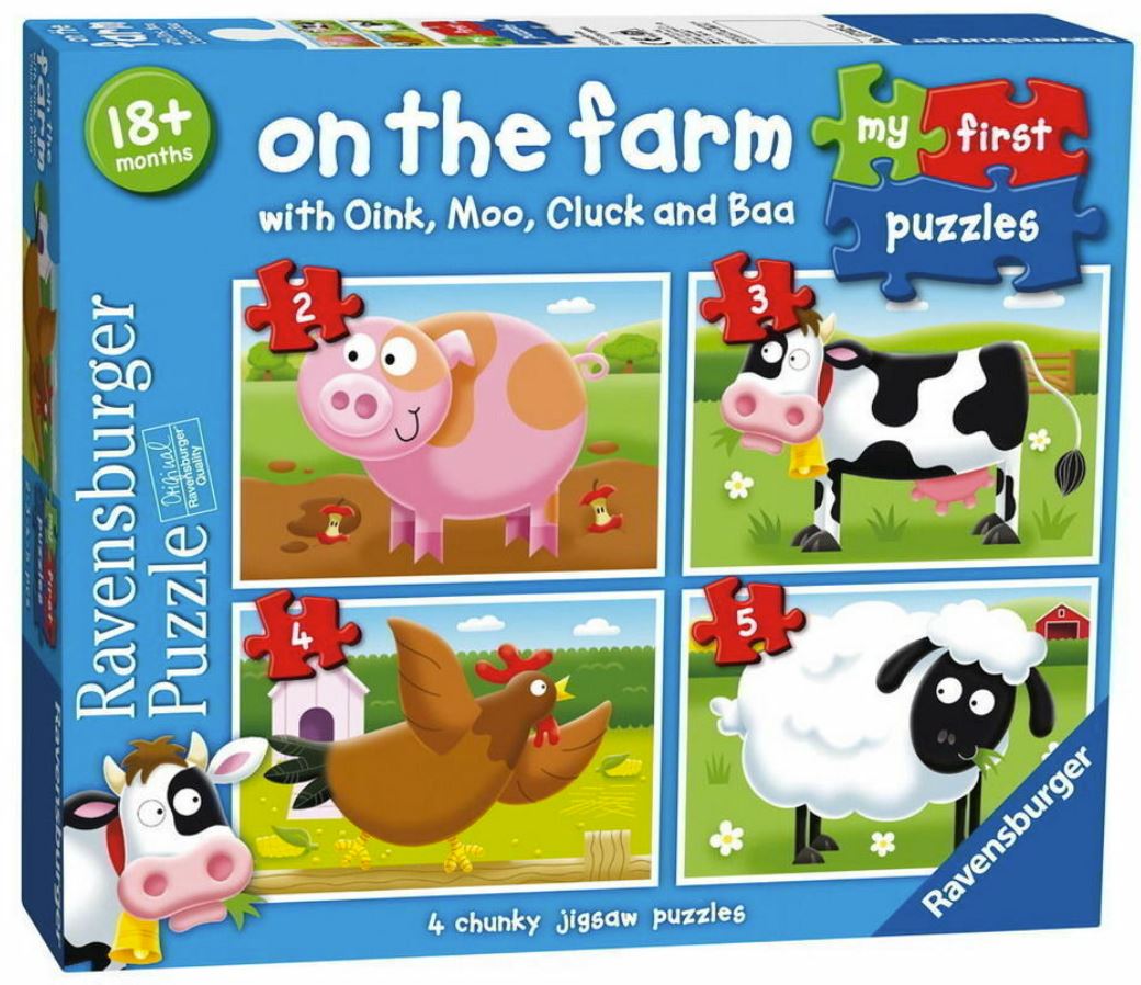 Ravensburger On The Farm My First 2 3 4 5 Piece - Toyworld Australia