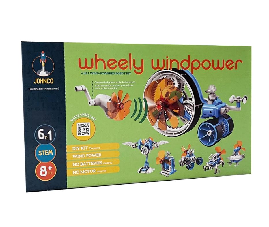 Johnco Wheely Windpower 6-in-1 Wind Powered Robot