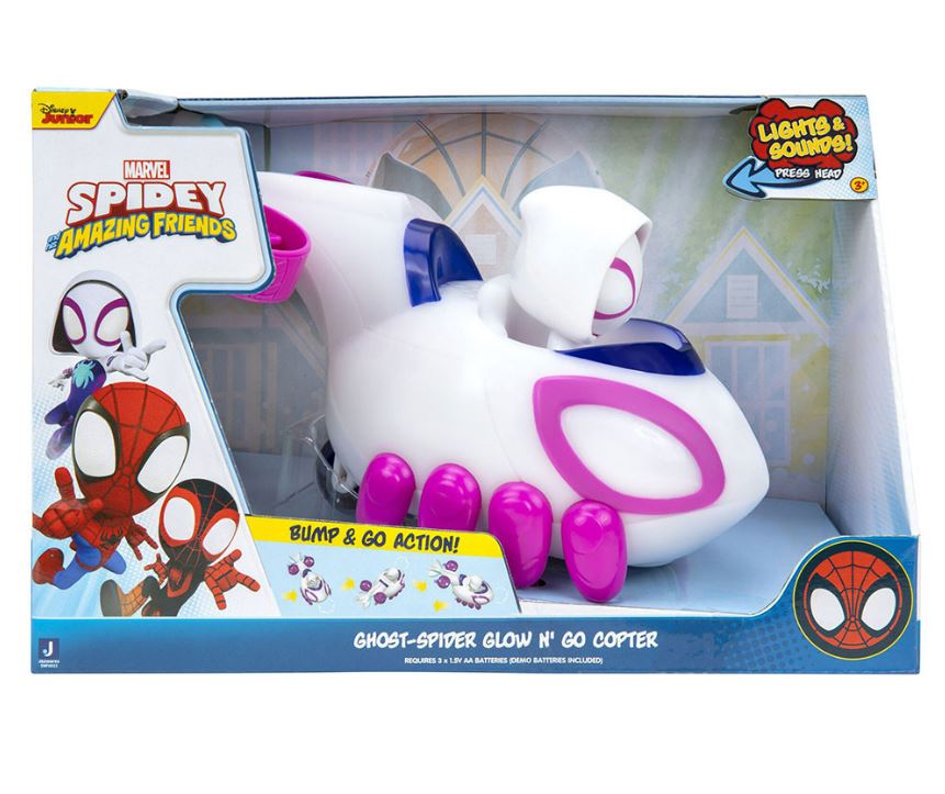 Marvel Spidey And His Amazing Friends - Ghost Spider Glow And Go Copter