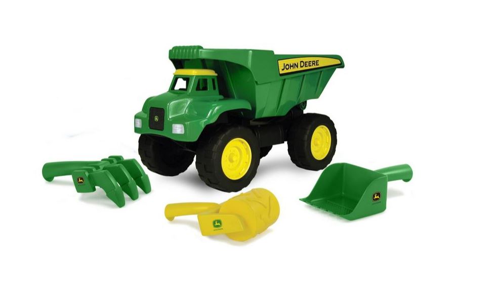 John Deere Big Scoop Dump Truck With Sand Toys