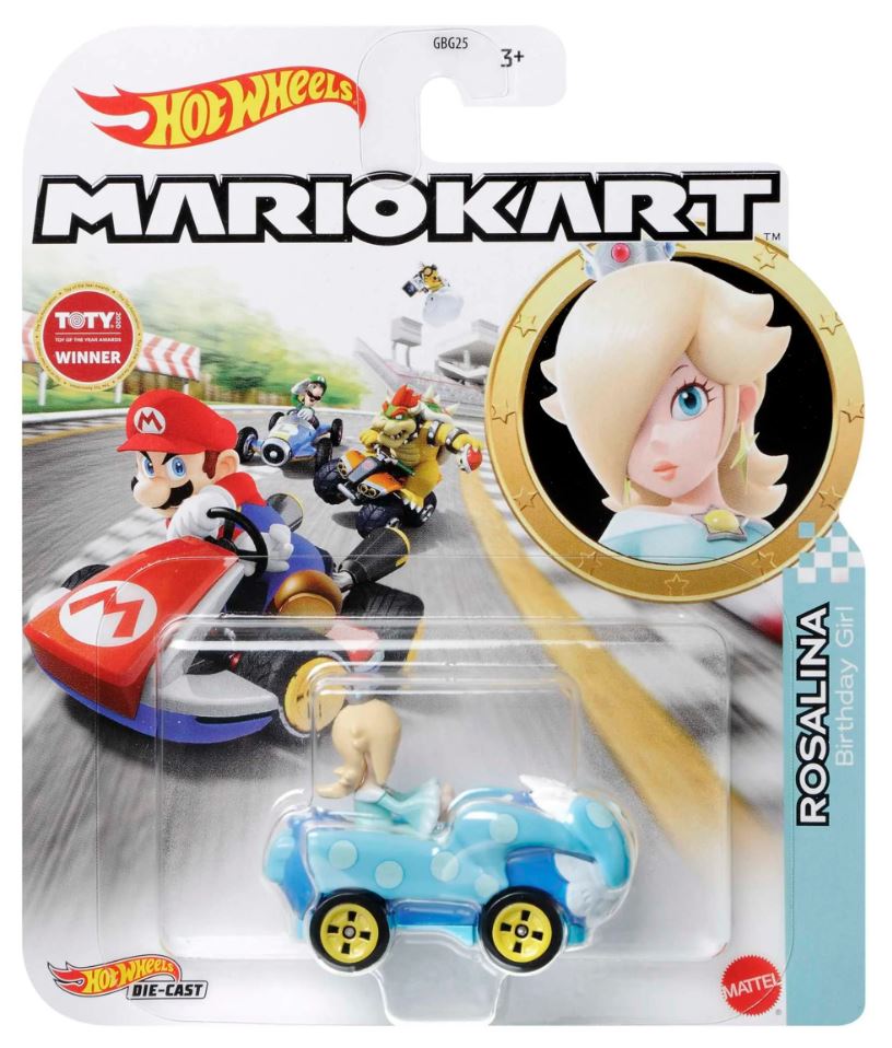 Hot Wheels Mario Kart Rosalina Birthday Girl - Toyworld Australia
