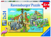 Ravensburger Welcome To The Zoo 2x24 Piece - Toyworld Australia