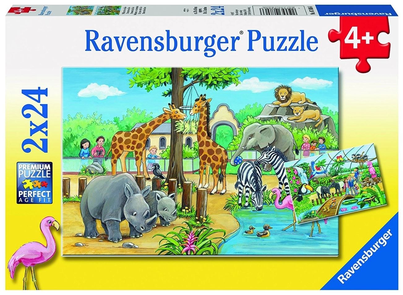 Ravensburger Welcome To The Zoo 2x24 Piece - Toyworld Australia