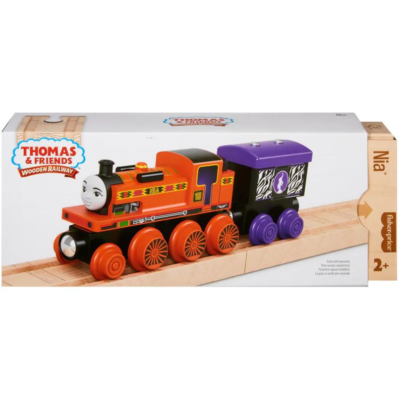 Fisher-Price Thomas & Friends Wooden Railway Nia Engine & Cargo Car
