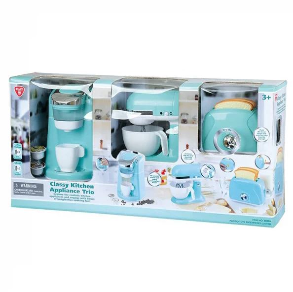 Playgo Classy Kitchen Appliance Trio Mint Toyworld Toyworld Australia