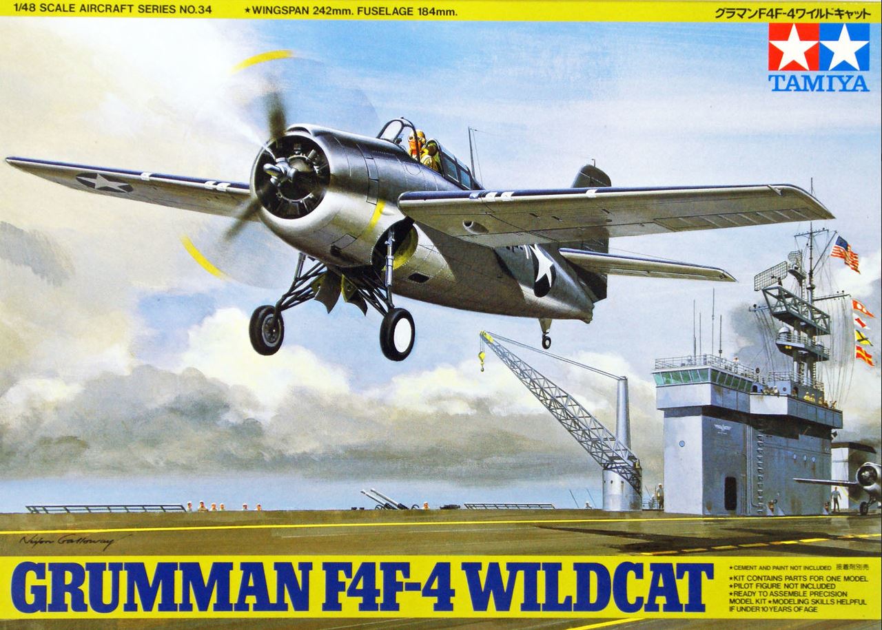 Tamiya 1:48 Grumman F4F Wildcat Model Kit