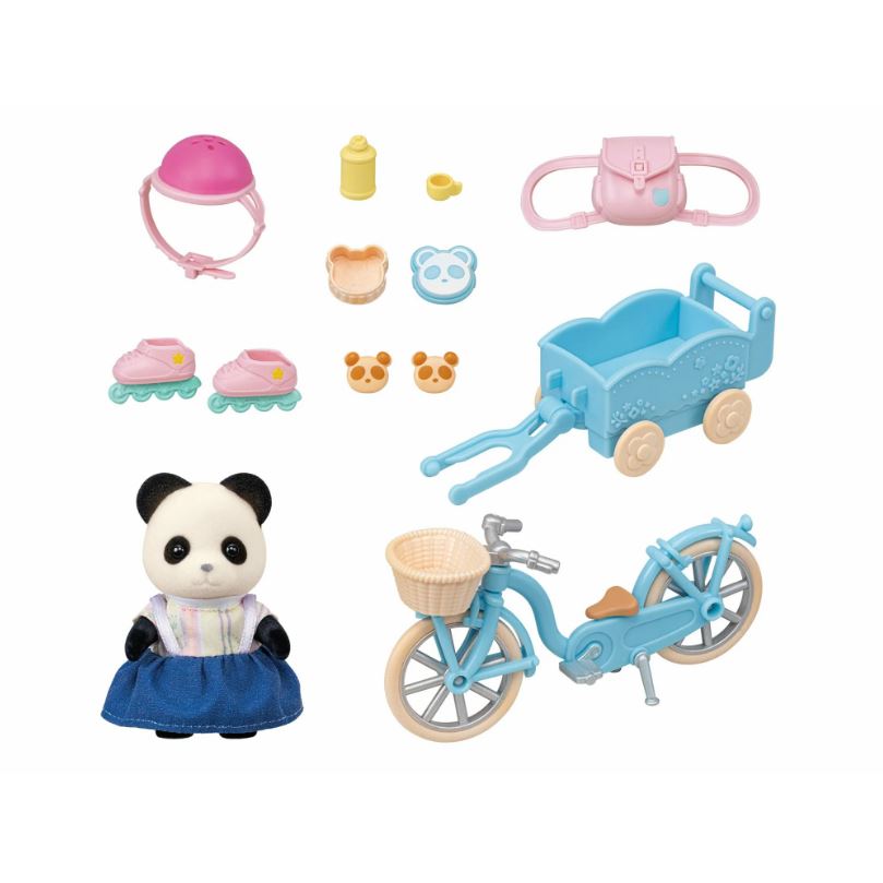 Sylvanian Families Cycle & Skate Accessories Set - Panda Girl - Toyworld Australia