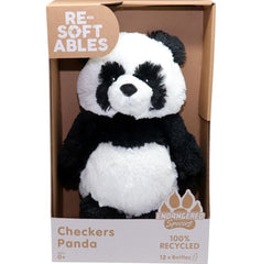 RESOFTABLES COLLECTABLE 14 INCH PLUSH - CHECKERS PANDA