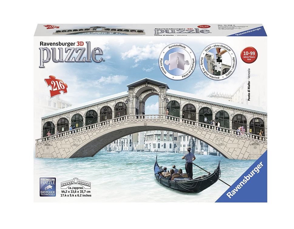Ravensburger Venice's Rialto Bridge 3D 216 Piece - Toyworld Australia