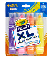 Crayola Project XL Markers Brights 4 Pack