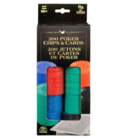Cardinal Classics 200 Poker Chips & Cards