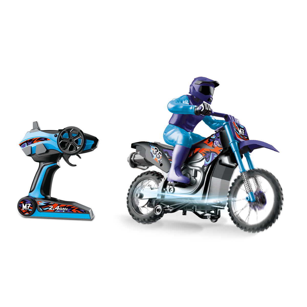 Rusco Racing 1:10 Dirt Maxx Motorbike With Sounds & Smoke