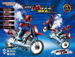 RUSCO RACING 1:10 DIRT MAXX MOTORBIKE WITH SOUNDS AND SMOKE