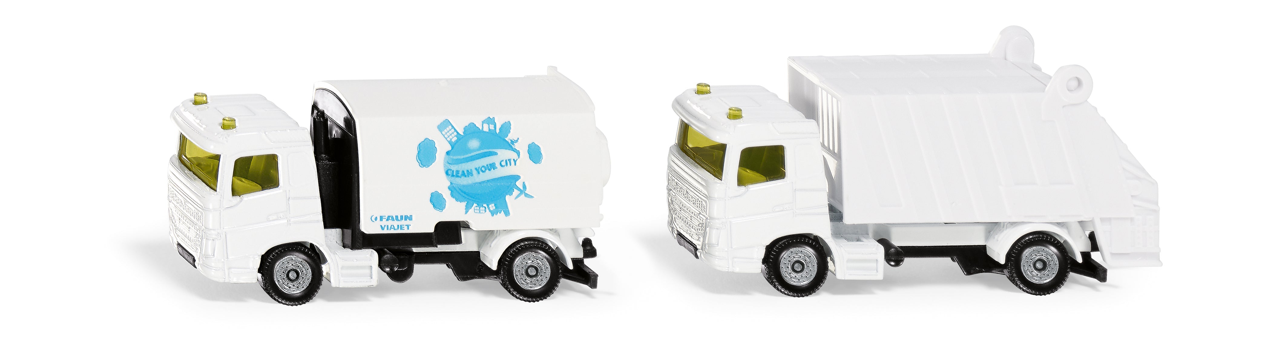Siku 1687 Street Sweeper & Rubbish Truck Municipal Set