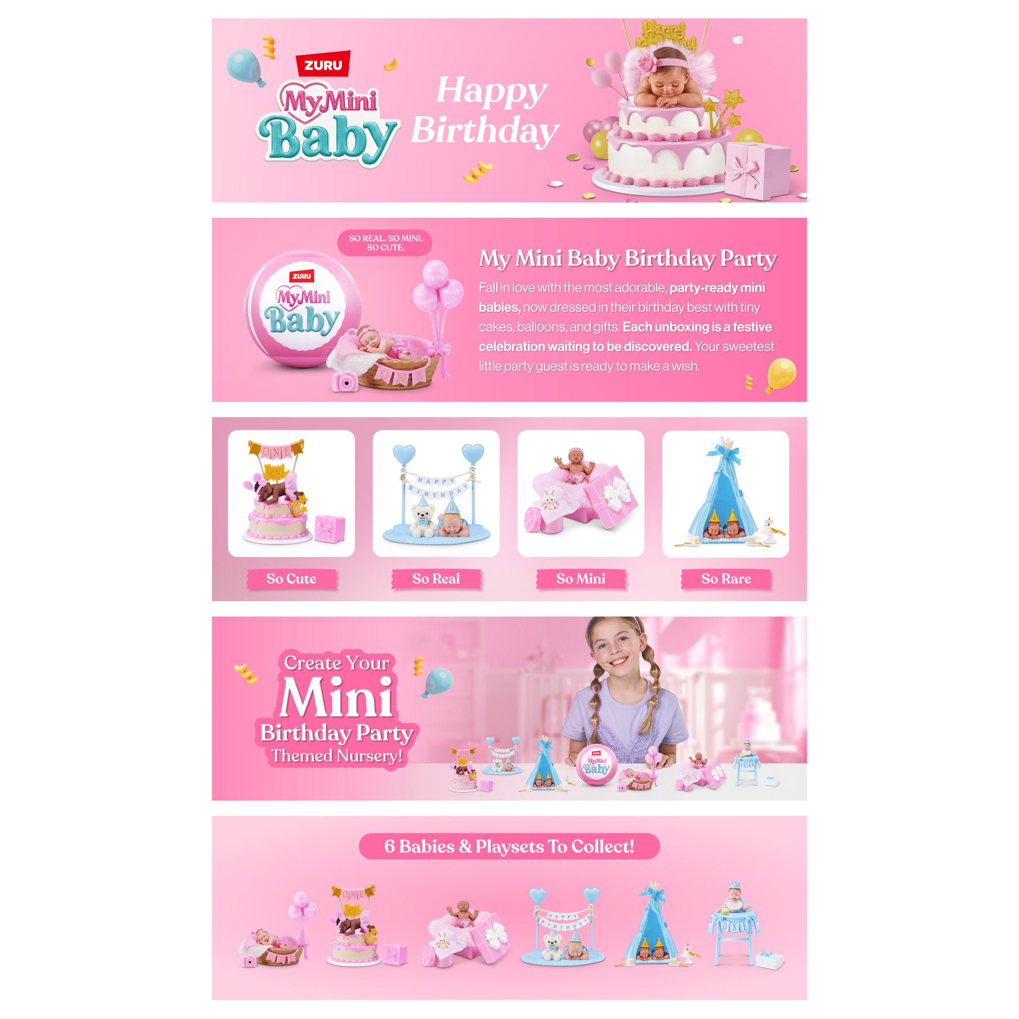 ZURU My Mini Baby Birthday Series 1 Blind Capsule