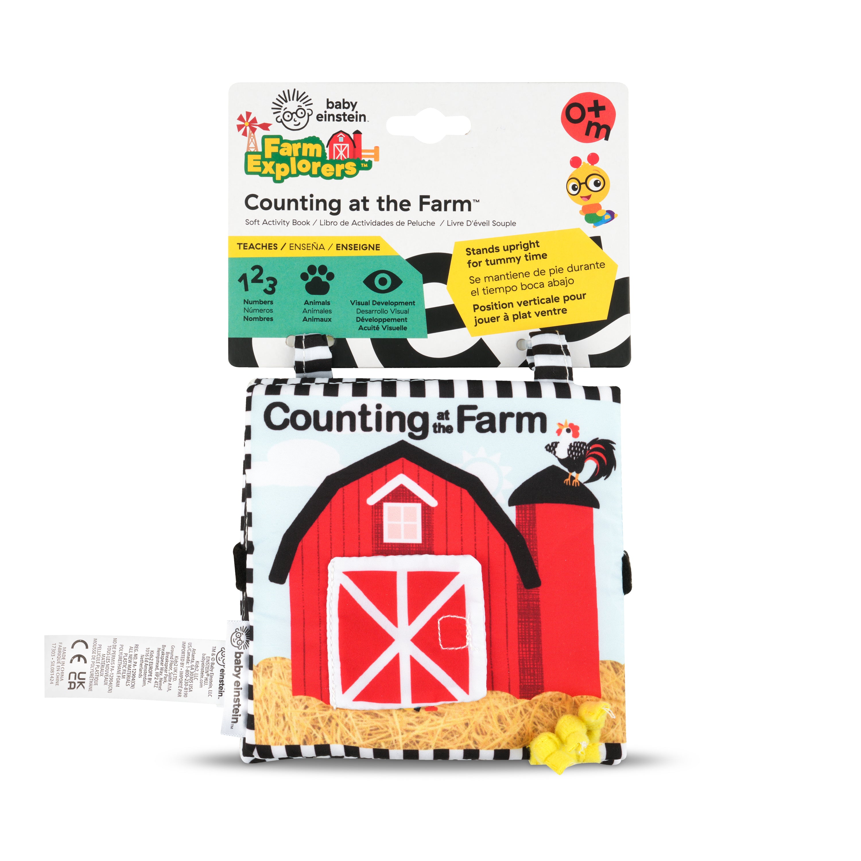 Baby Einstein Counting At The Farm Soft Activity Book - Toyworld Australia