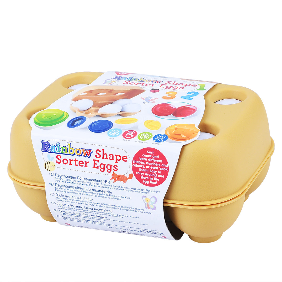 Playgo Rainbow Shape Sorter Eggs
