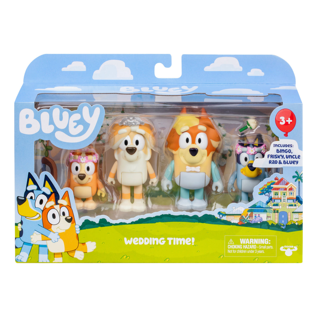 Bluey Figure 4 Pack - Wedding Time